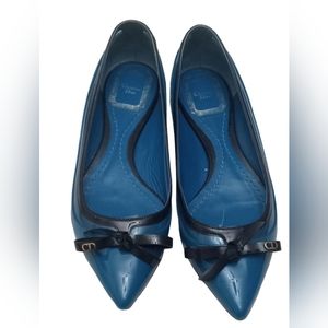 Christian Dior Women Shoes. Color Blue and Black. Size 35.5